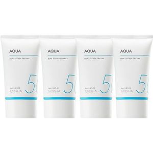 MISSHA All-Around Safe Block Aqua Sun SPF50+ PA++++ (New version of All-Around Safe Block Aqua Sun Gel ) - 50ml (4ea) Set