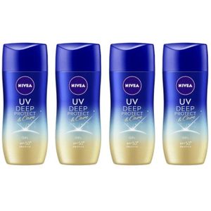 NIVEA Japan - UV Deep Protect & Care Gel SPF50+ PA++++ - 80g (4ea) Set