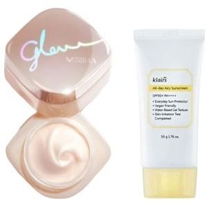 Dear; Klairs - All-day Airy Sunscreen SPF50+ PA++++ - 50g X MISSHA - Glow Skin Balm - 50ml