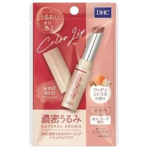 DHC - Natural Aroma Moisture Color Lip Cream Balm - 1.5g - Wine Red
