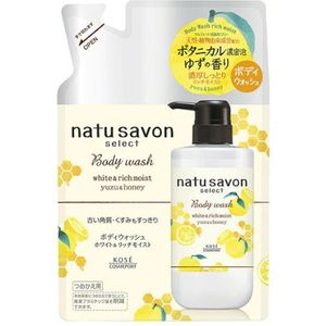 Kose - Natu Savon Select Body Wash Refill (White & Rich Moist) - 360ml