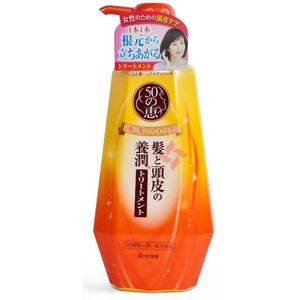 [Deal] Rohto Mentholatum  - 50 Megumi Volume Conditioner Moist - 400ml - White Orange