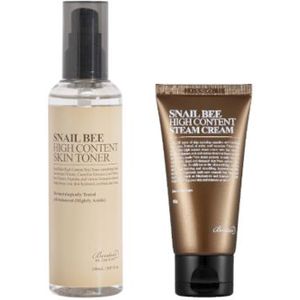 Benton - Snail Bee High Content Skin Toner - 150ml (1ea) + Steam Cream - 50g (1ea) Set