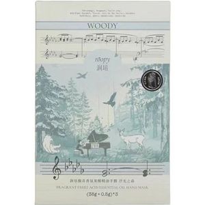 Roopy  - Floral Fragrant Fruit Acid Essential Oil Hand Mask - 3stukken - Woody