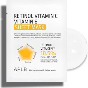 APLB - Retinol Vitamin C Vitamin E Sheet Mask - 1stukken*25ml