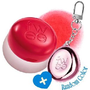 Fwee - Lip & Cheek Blurry Pudding Pot + Pendant Keyring (Random Color) Set - 5g - RD01 D-Day