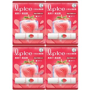 Rohto Mentholatum - LipIce Lip Balm - 1pc - Strawberry (4ea) Set