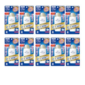Rohto Mentholatum Sunplay - Skinaqua UV Super Moisture GEL SPF 50 PA++++ - 80g (10ea) Set