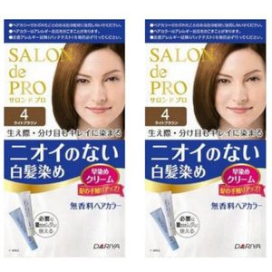 Dariya - Salon De Pro - Hair Color Cream  - 4 Light Brown Duo Set