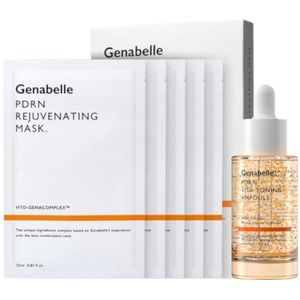 Genabelle - PDRN Rejuvenating Mask - 5pcs & PDRN VITA Toning Ampoule - 30ml