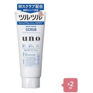 Shiseido - Uno Whip Wash - Scrub - 130g 2pcs Set