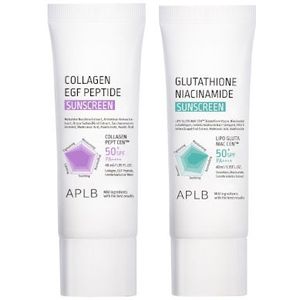 APLB - Glutathione Niacinamide & Collagen EGF Peptide Sunscreen SPF50+ PA++++ - (40ml*2pcs) Set