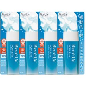 Kao - Biore UV Aqua Rich Watery Gel SPF50+ PA++++ (Taiwan Version) - 90ml (4ea) Set