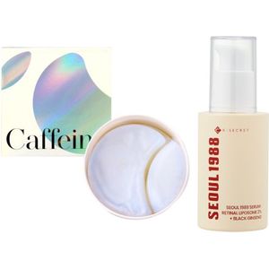 KSECRET - SEOUL 1988 Serum : Retinal Liposome 2% + Black Ginseng - 30ml (1ea) +  Instant Relief Eye Gel Patches - CAFFEINE -...
