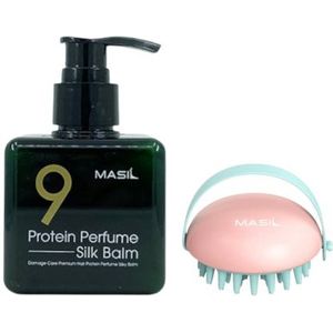 Masil - Protein Perfume Silk Balm - 180ml (1ea) + Head Cleansing Massage Brush - 1pc Set