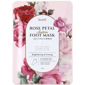 [Promotie] PETITFEE - Koelf Rose Petal Satin Foot Mask - 16g X 1stuk