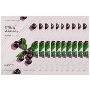 innisfree Energy Mask - Acai Berry - 10pcs Set