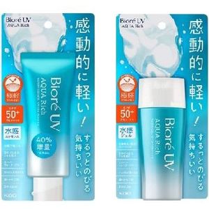 Kao Biore UV Aqua Rich Water Gel + Essence SPF50+ PA++++ 70ml + 70g Set