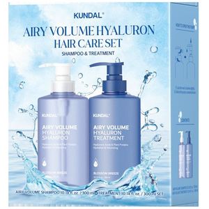 KUNDAL - Airy Volume Hyaluron Hair Care Shampoo & Treatment Special Set - 300ml+300ml