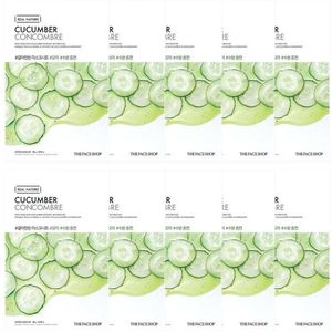THE FACE SHOP - Real Nature Face Mask - Cucumber - 1pc (10ea) Set