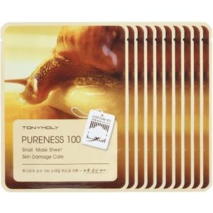 Tonymoly - Pureness 100 Mask Sheet - Snail (10elk) Set