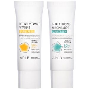 APLB - Glutathione Niacinamide & Retinol Vitamin C Vitamin E Sunscreen SPF50+ PA++++ - (40ml *2pcs) Set