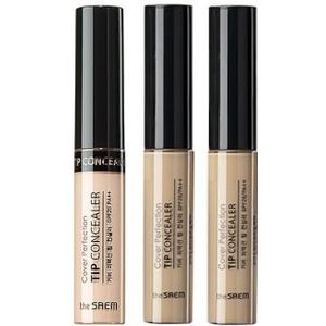 The Saem - Cover Perfection Tip Concealer - 1.25 Light Beige (1ea) + Contour Beige (1ea) + 02 Rich Beige (1ea)