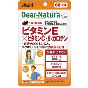 Asahi - Dear Natura Style Vitamin E X Vitamin C And Β-Carotene 60 Days Supply - 60 tablets