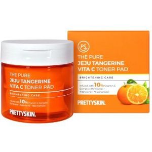 PRETTYSKIN - The Pure Jeju Tangerine Vita C Toner Pad - 140ml/70ea