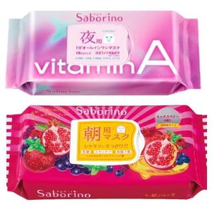 BCL - Saborino Morning Mask - Mixed Berries - 28pc (1ea) & BCL - Saborino Good Night Mask - 30 pc - Vitamin A (1ea)