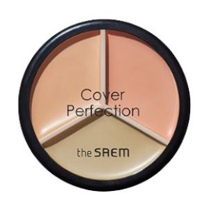 The Saem - Cover Perfection Triple Pot Concealer - 4.5g*3 - 01 Correct Beige