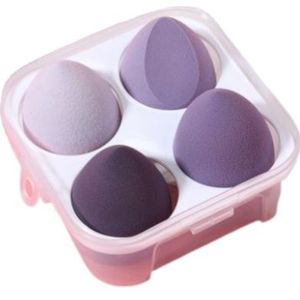 [Deal] MissLady - Set of Four Beauty Sponge - 4pcs/Set - Heart Taro