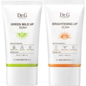 Dr.G Brightening Up Sun+ SPF50+ PA+++ - 50ml + Green Mild Up Sun+ (SPF50+ PA++++) - 50ml (1ea) Set