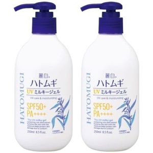 KUMANO COSME - Reihaku Hatomugi UV Care & Moisturizing The UV Milky Gel SPF50+ PA++++ - 250ml (2ea) Set