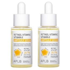 APLB - Retinol Vitamin C Vitamin E Ampoule Serum - 40ml (2ea) Set