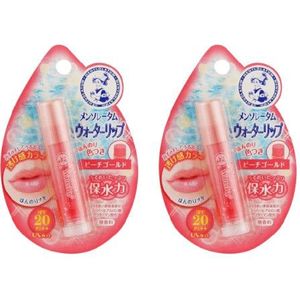 Rohto Mentholatum - Water Lip Colour Balm SPF 20 PA++ - 1pc - Peach Gold (2ea) Set