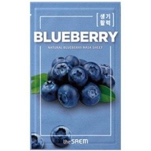 The Saem - Natural Mask Sheet - Gezichtsmasker - Blueberry - 21 ml