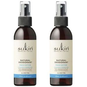 Sukin - Natural Deodorant Fresh Cotton - 125ml (2ea)