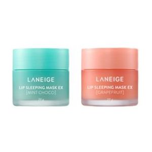 LANEIGE - Lip Sleeping Mask EX - 20g - Mint Choco (1ea) + Grapefruit (1ea) Set