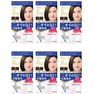 Dariya Salon De Pro - Hair Color Cream - 1box - 7 Deep dark brown (6ea) Set