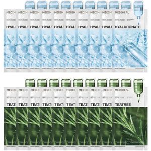 Mediheal - Watermide Essential Mask - 10pcs + Teatree Essential Mask - 10pcs Set