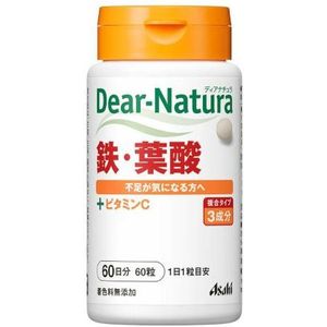 Asahi - Dear Natura Iron And Folic Acid 60 Days Supply - 60 tablets
