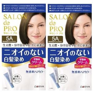 Dariya Salon De Pro - Hair Color Cream - 1box - 5A Deep Assy (2ea) Set