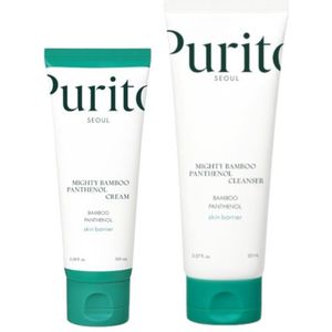 Purito SEOUL - Mighty Bamboo Panthenol Cream + Cleanser Set