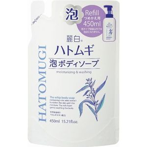 KUMANO COSME - Reihaku Hatomugi Moisturizing & Washing Whip Body Soap Refill - 450ml