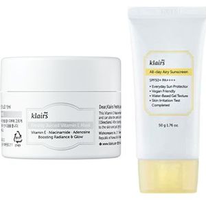 Dear; Klairs Freshly Juiced Vitamin E Mask - 15ml + All-day Airy Sunscreen SPF50+ PA++++ - 50g (1ea) Set