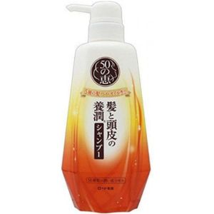 [Deal] Rohto Mentholatum  - 50 Megumi Aging Hair Care Shampoo - 400ml - White Orange