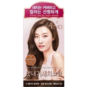 Ryo Hair - Bright Color Hair Dye Cream - 1set - 7O Orange Brown