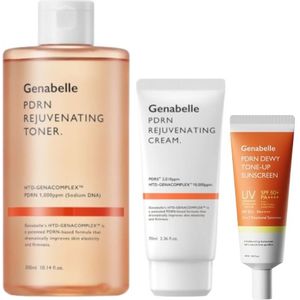 Genabelle - PDRN Rejuvenating Toner & Cream & Dewy Tone-up Sunscreen SPF50+ PA++++ - 40ml Set