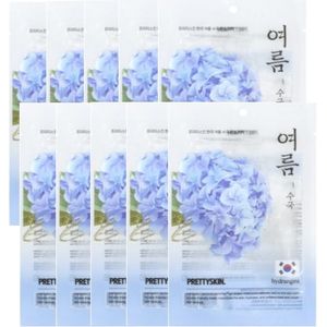 PRETTYSKIN - Hankook Summer Mask Pack - Hydrangea - 10pcs Set